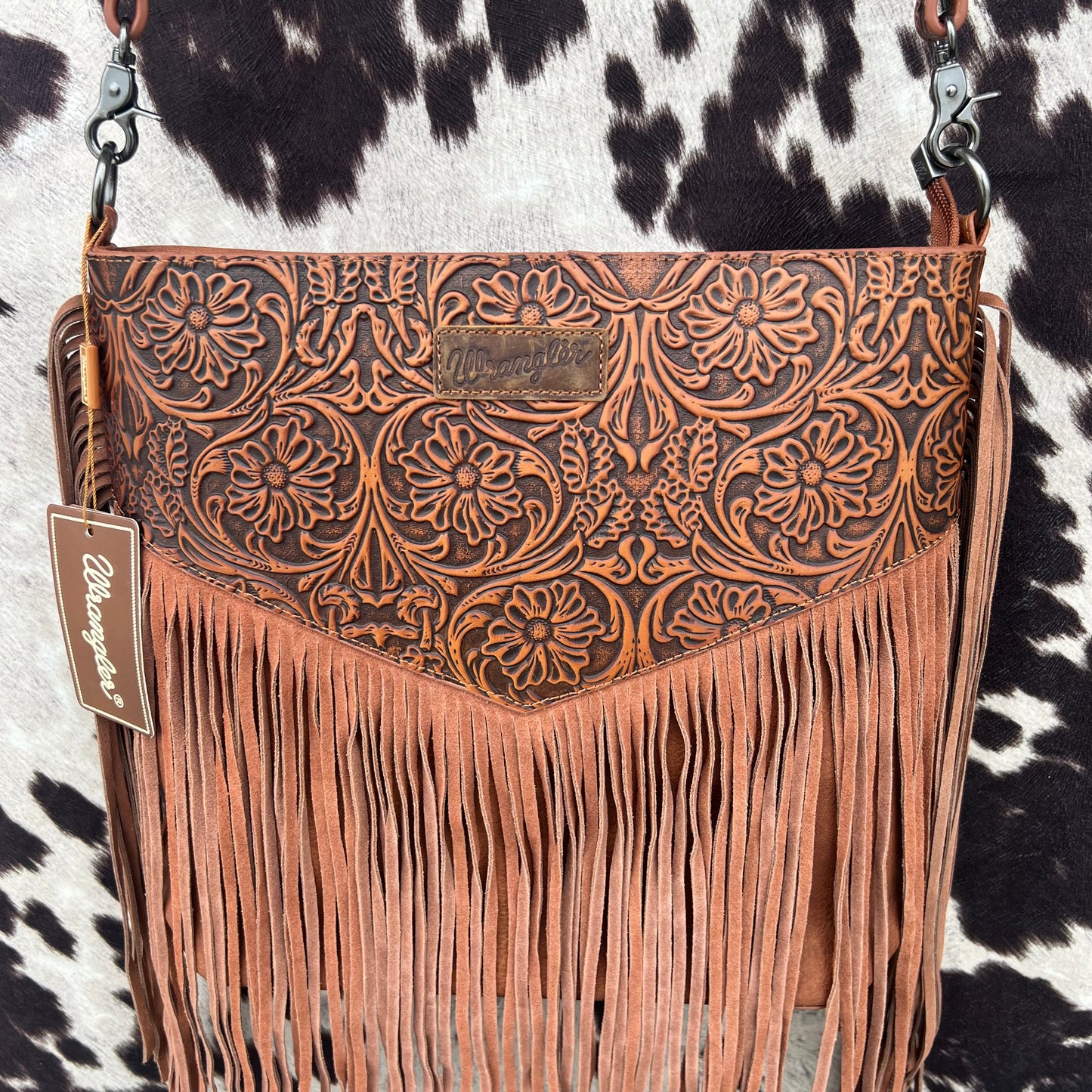 Wrangler Tooled Leather Cross Body LARGE