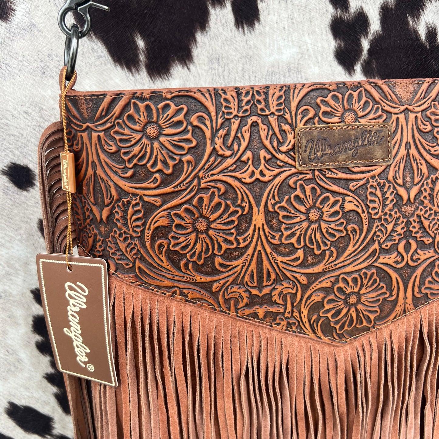 Wrangler Tooled Leather Cross Body LARGE