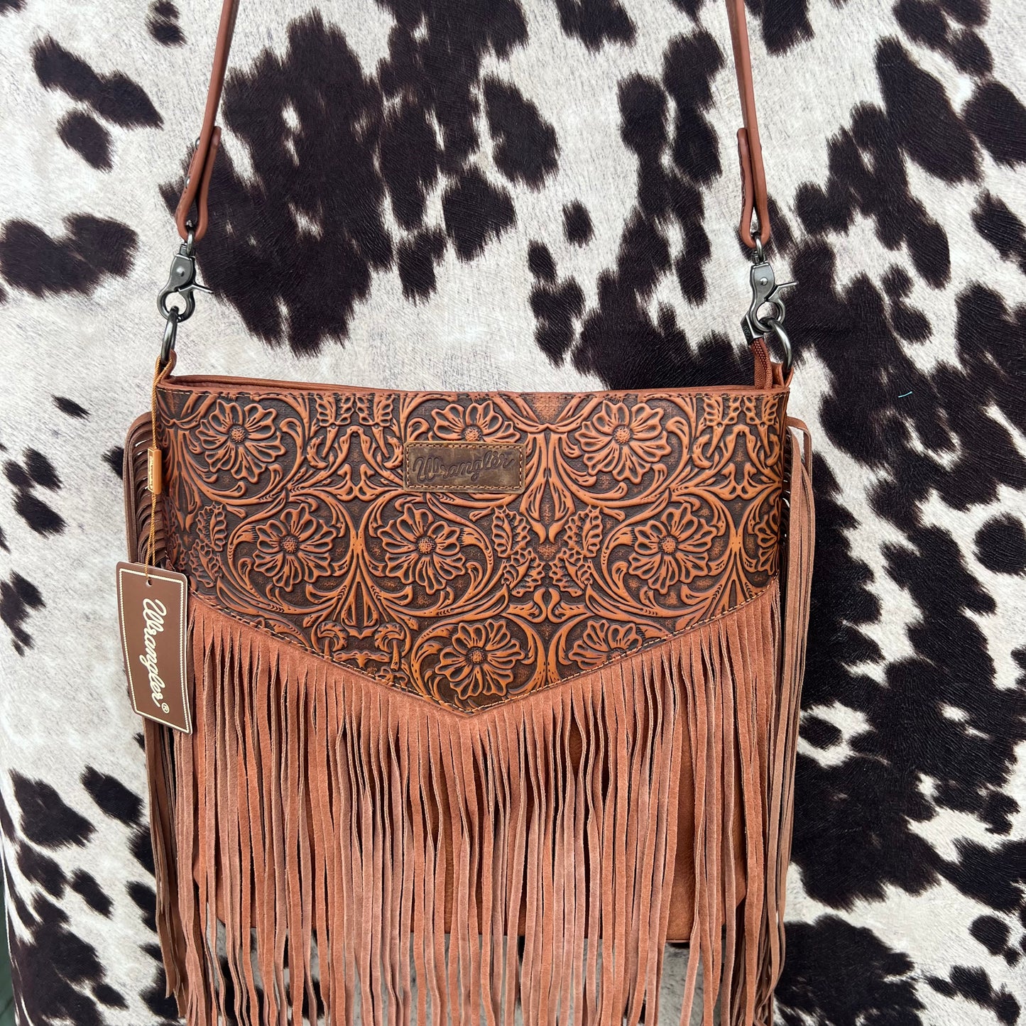 Wrangler Tooled Leather Cross Body LARGE