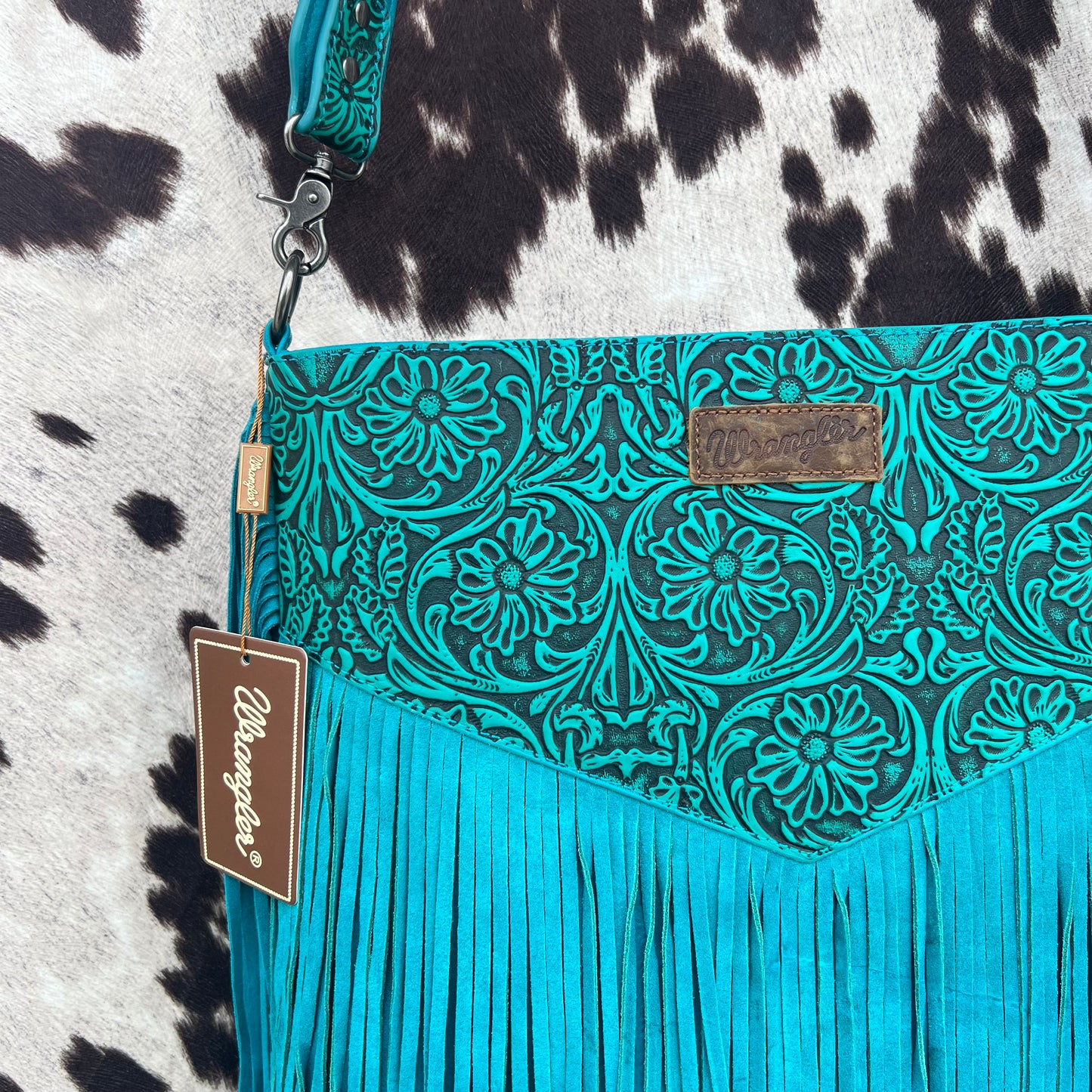 Wrangler Tooled Leather Cross Body LARGE