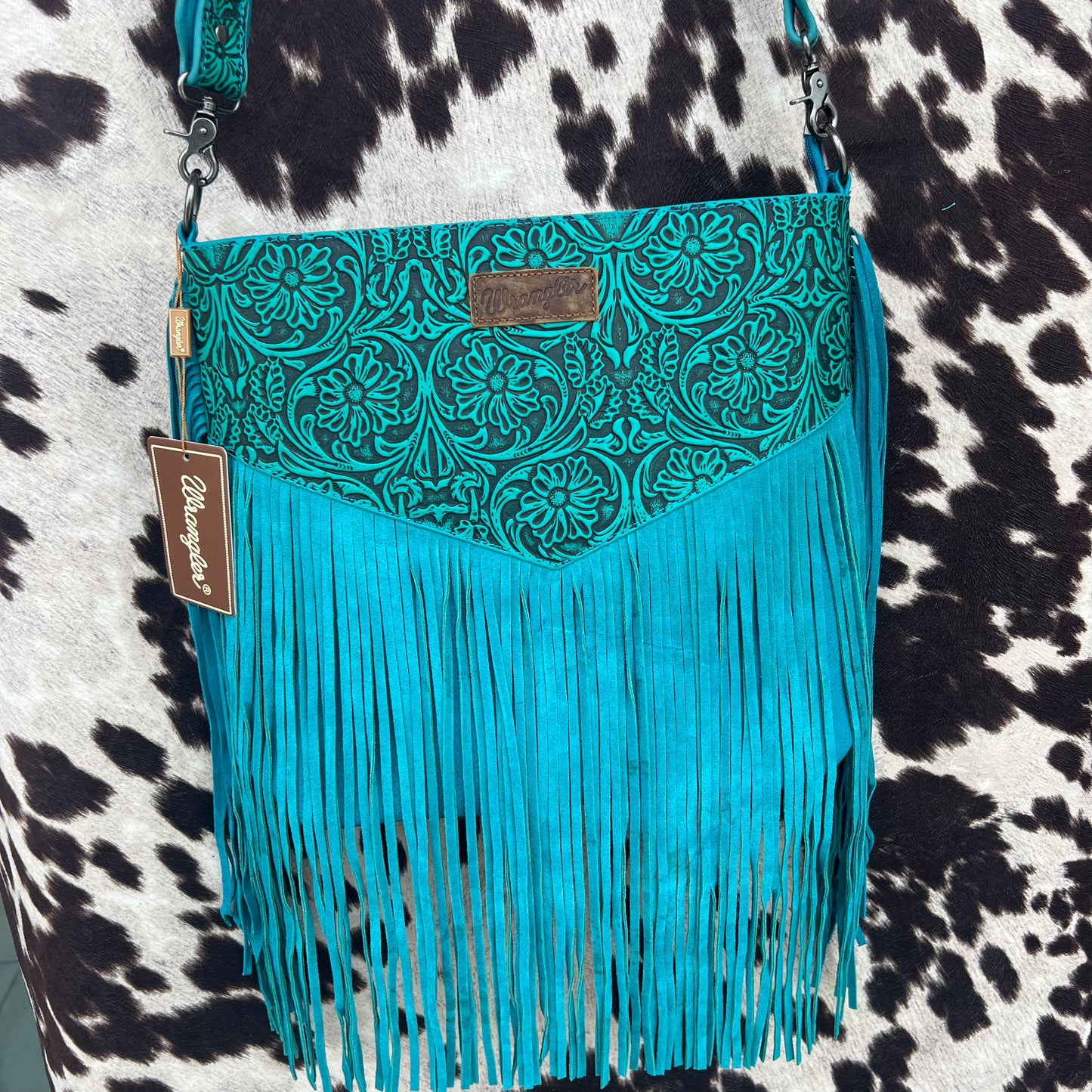 Wrangler Tooled Leather Cross Body LARGE