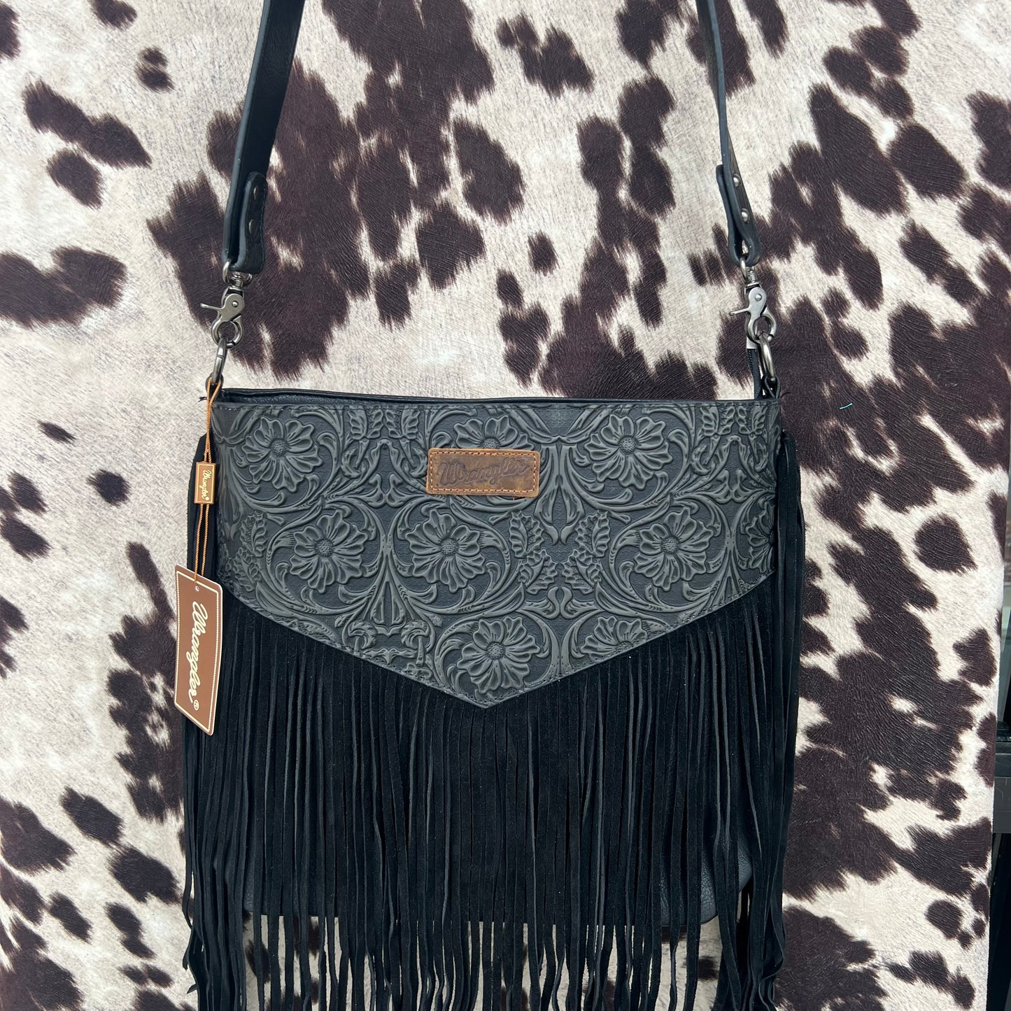 Wrangler Tooled Leather Cross Body LARGE