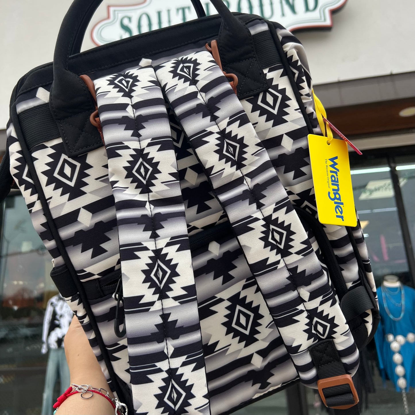 Wrangler Backpack Black/White