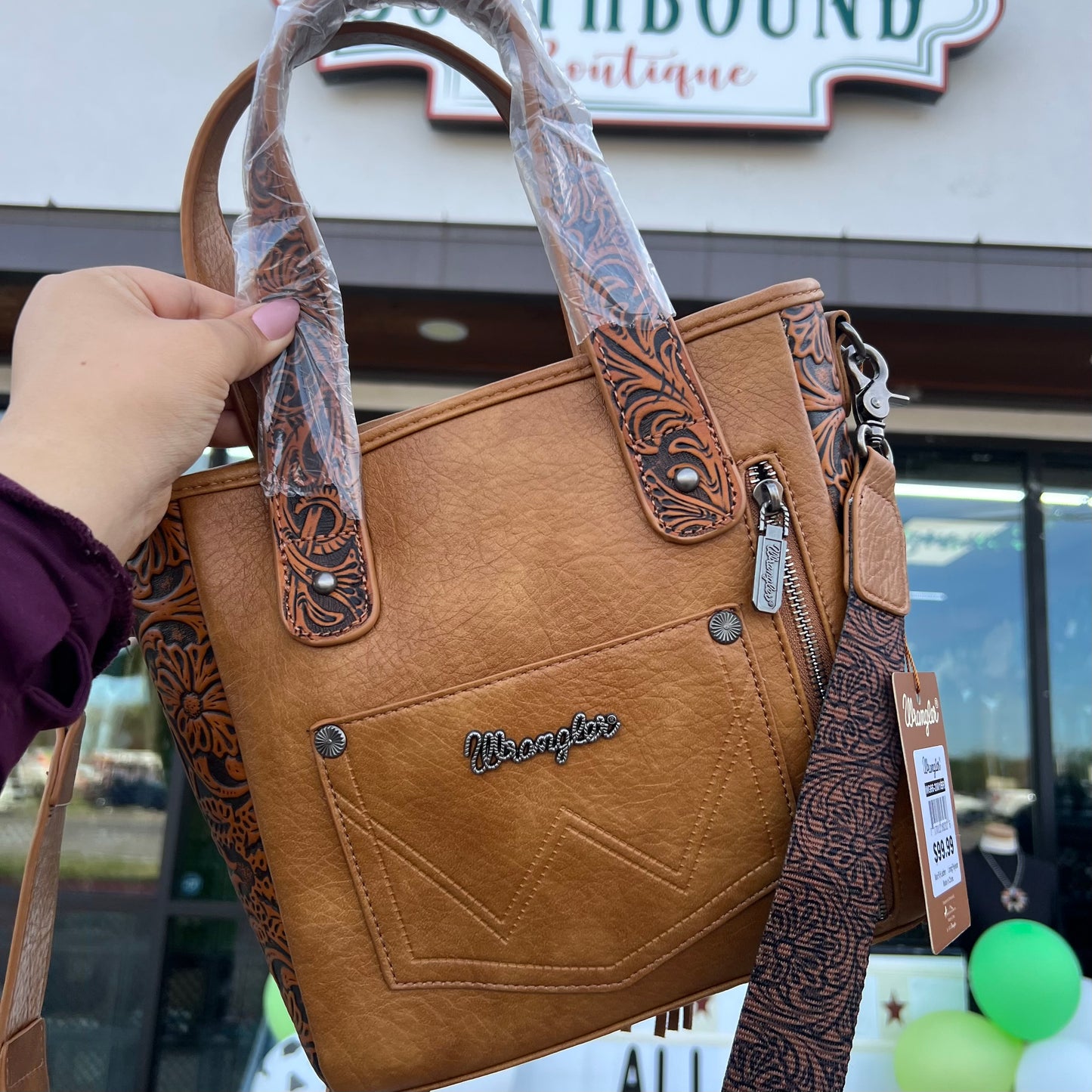 Wrangler Cowhide Tote Small