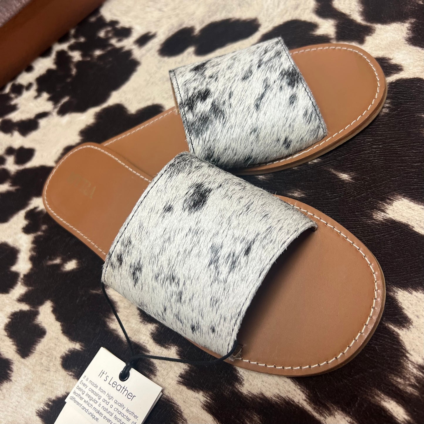 Sadie’s Cowhide Sandals