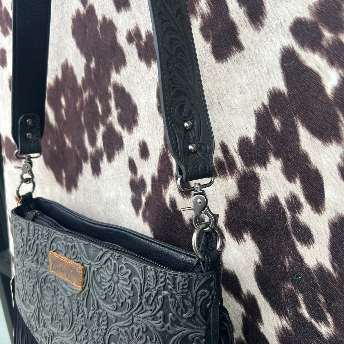 Wrangler Tooled Leather Cross Body LARGE