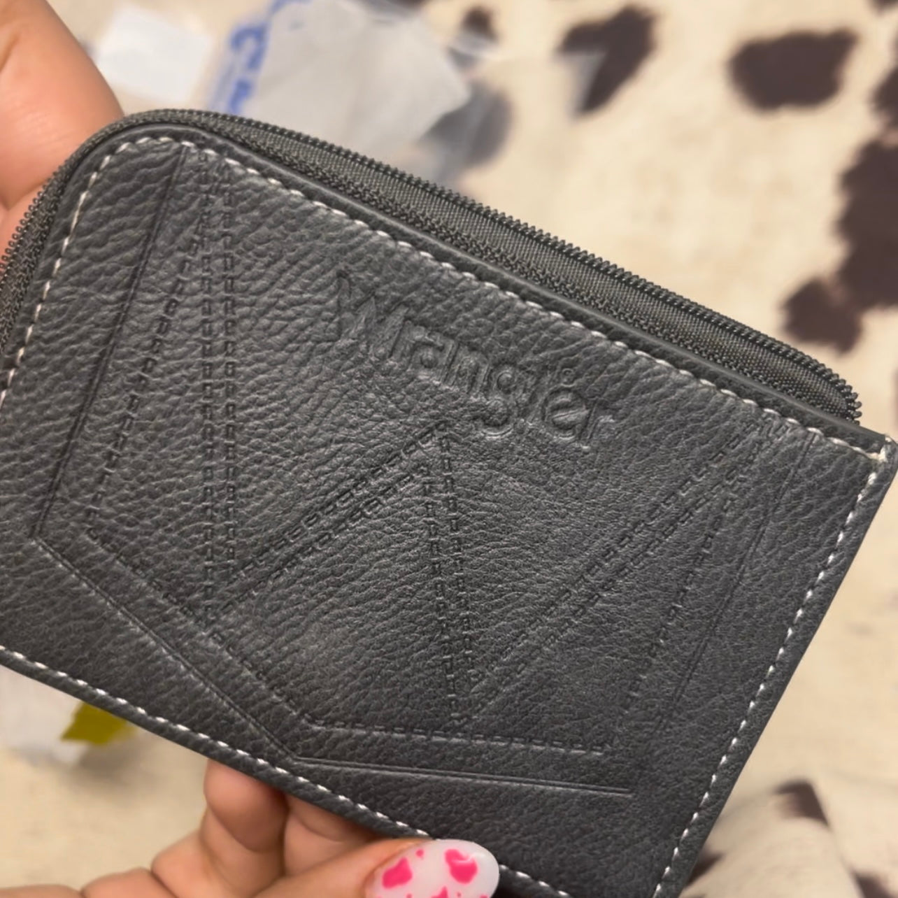 GREY Wrangler Card Holder