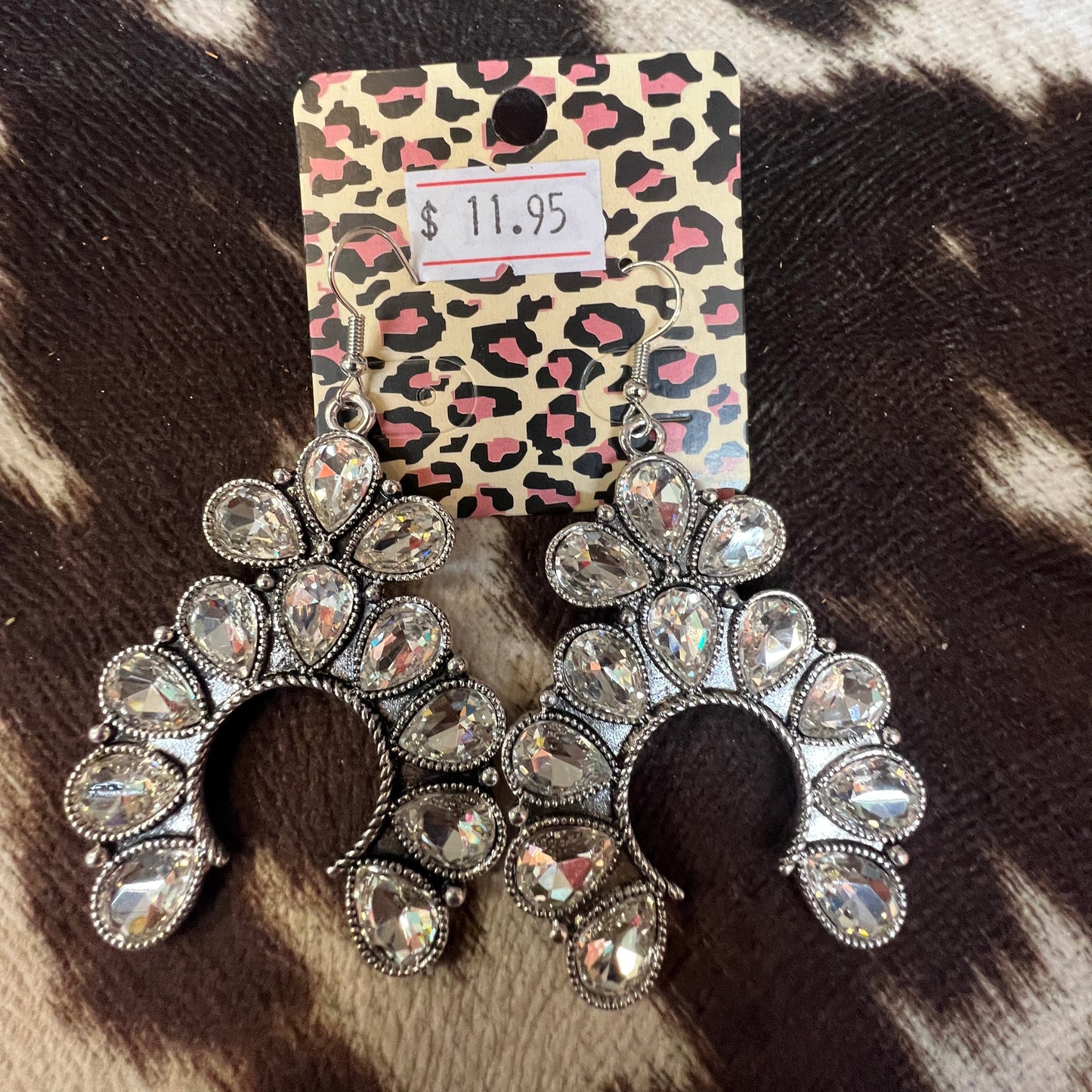 Crystal Squash Blossom Earrings