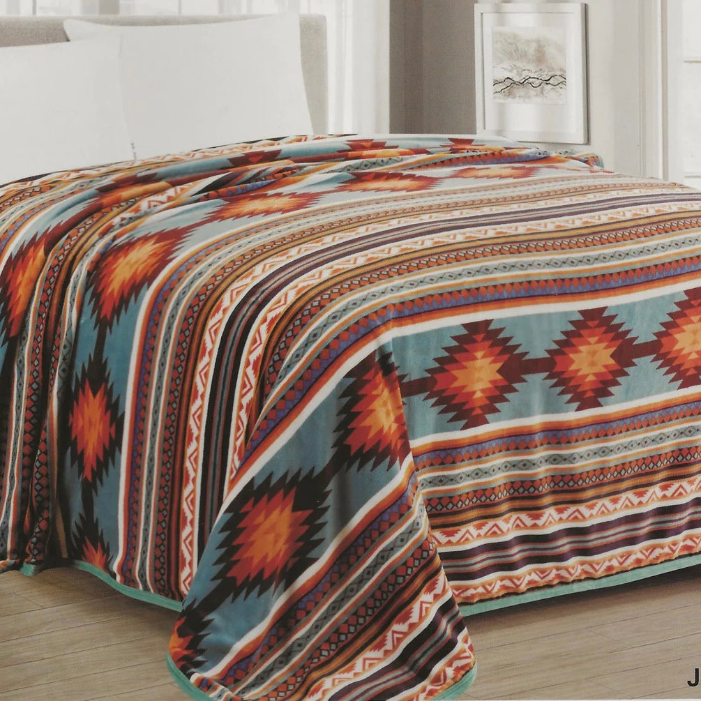 Marie’s Aztec King Size Blanket