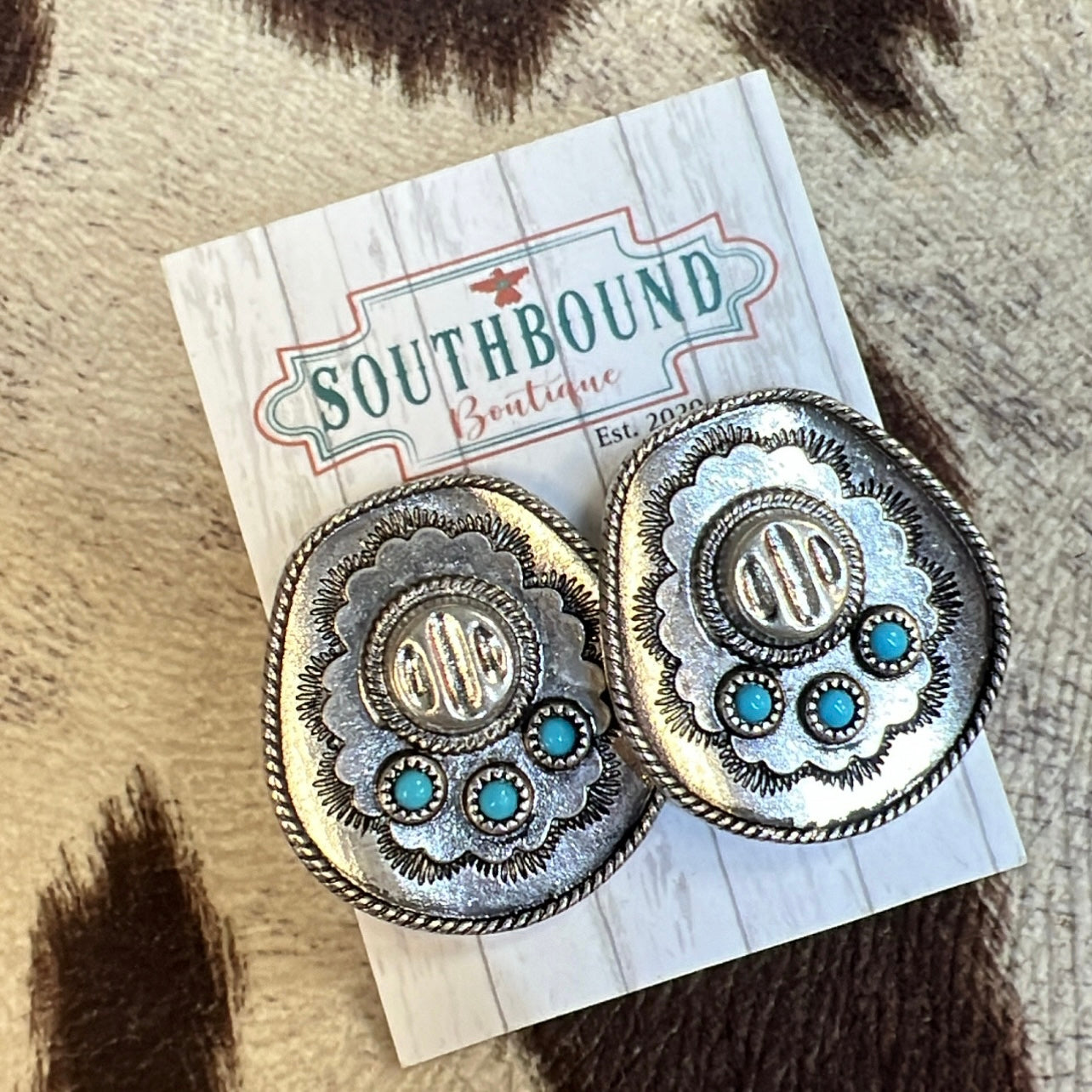Cowgirl Hat Stud Earrings