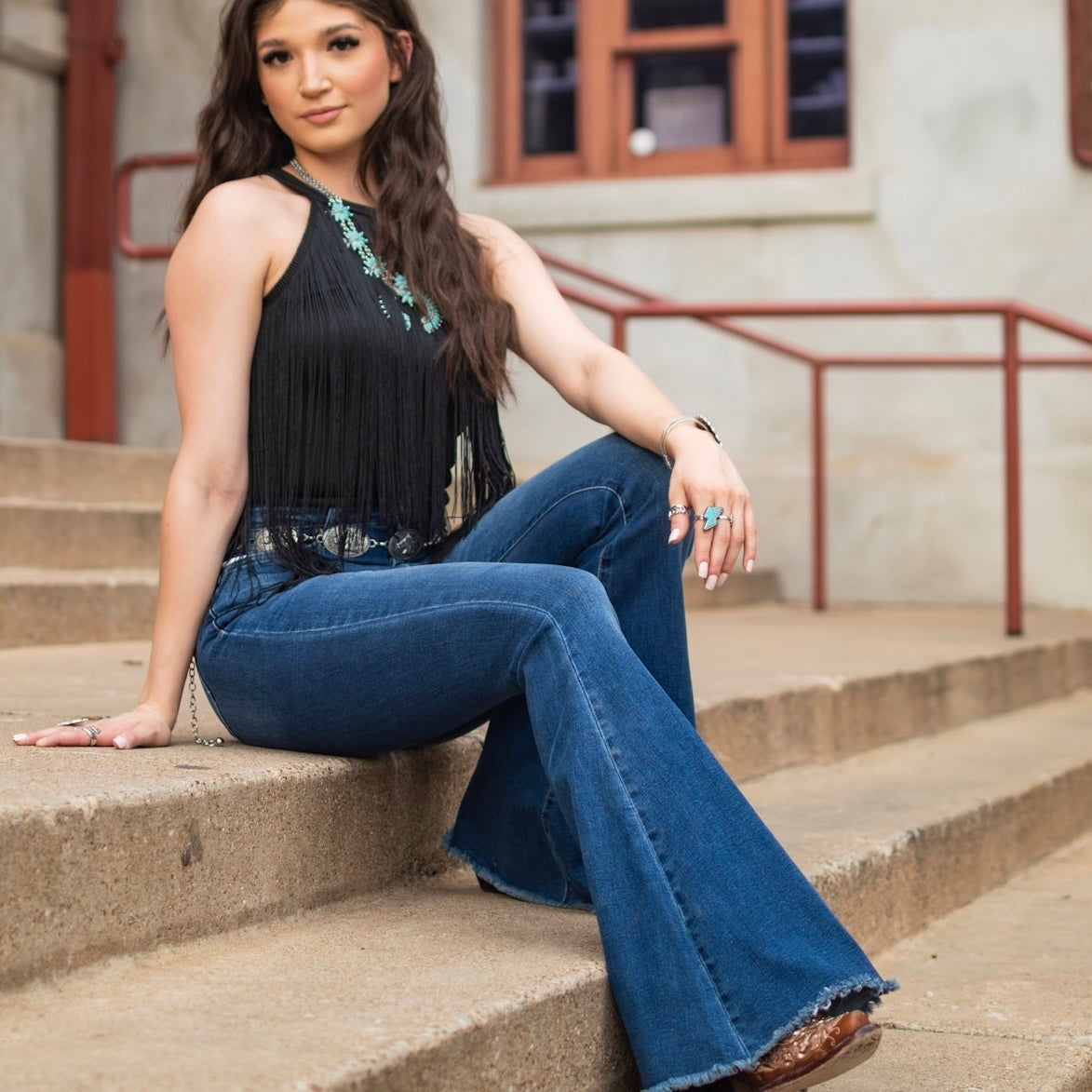 Blue Jean Bell Bottoms