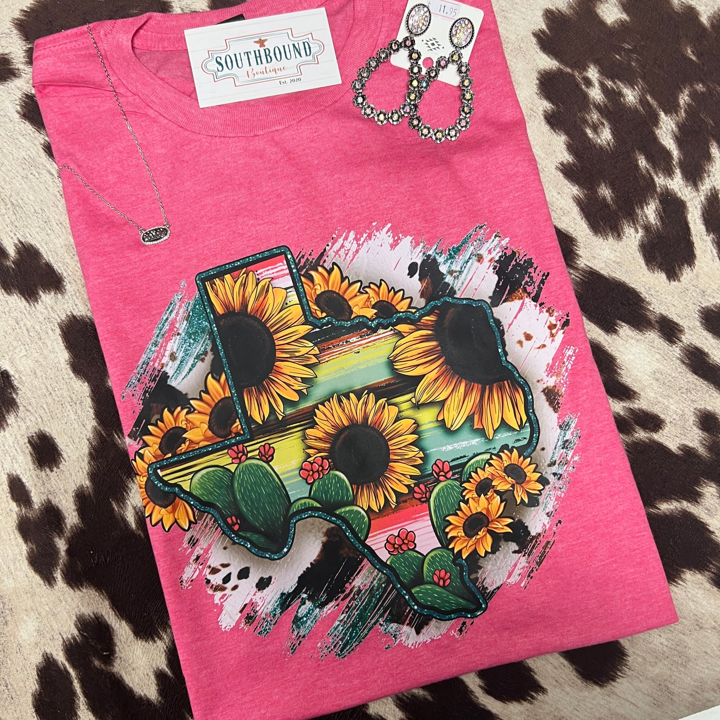 Sunflower Texas Pink Tee