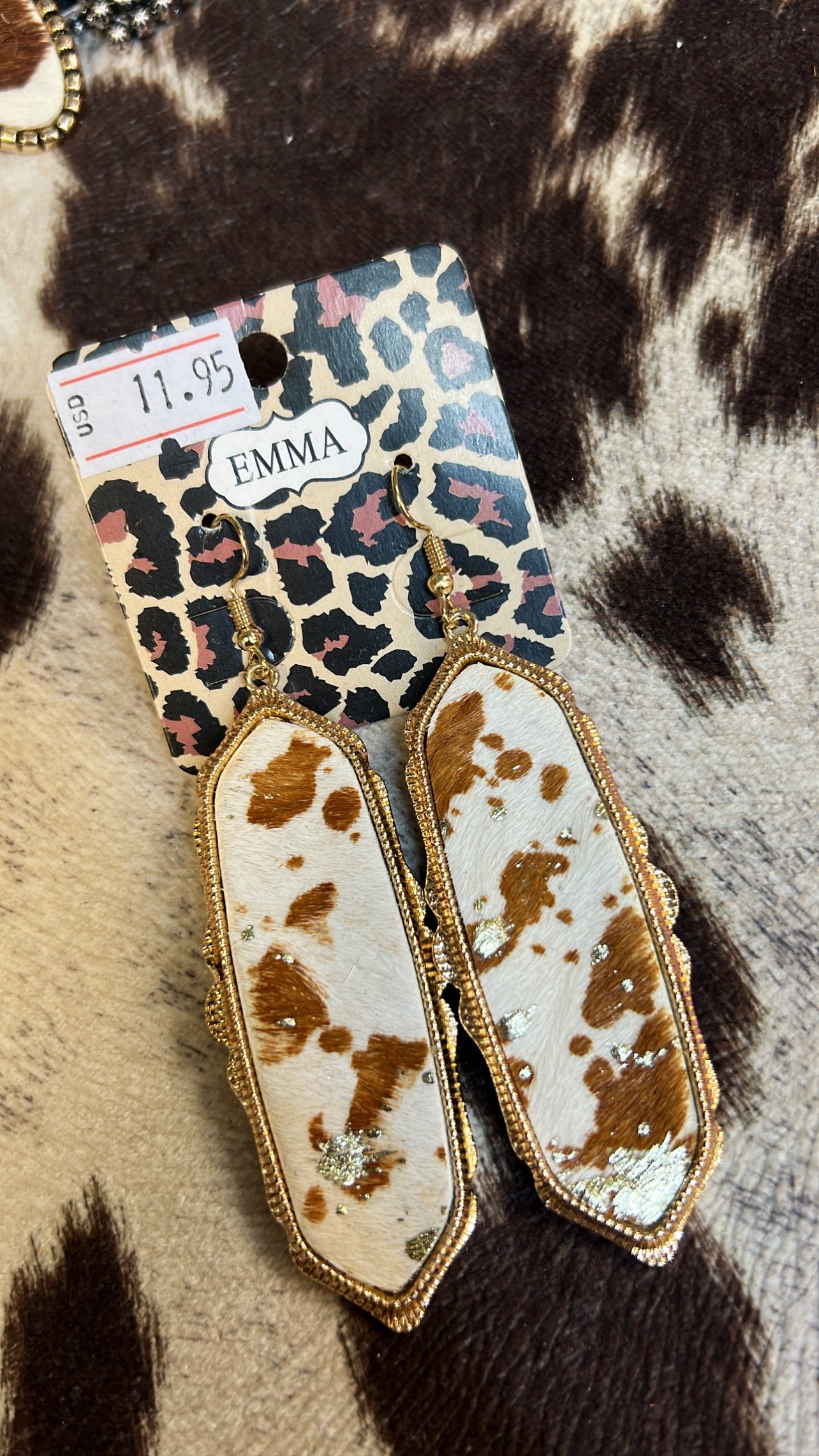 Vera Cowhide Earrings
