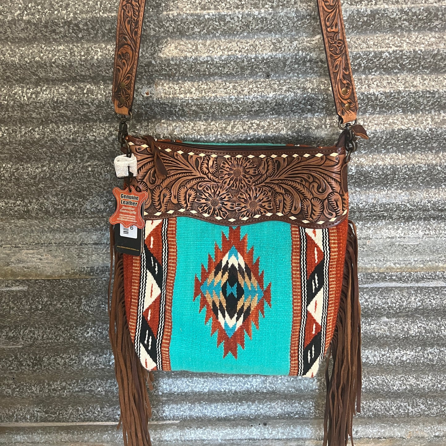 America’s Large American Darling Fringe Saddle Bag