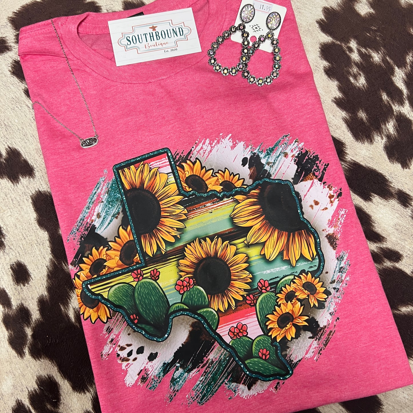 Sunflower Texas Pink Tee