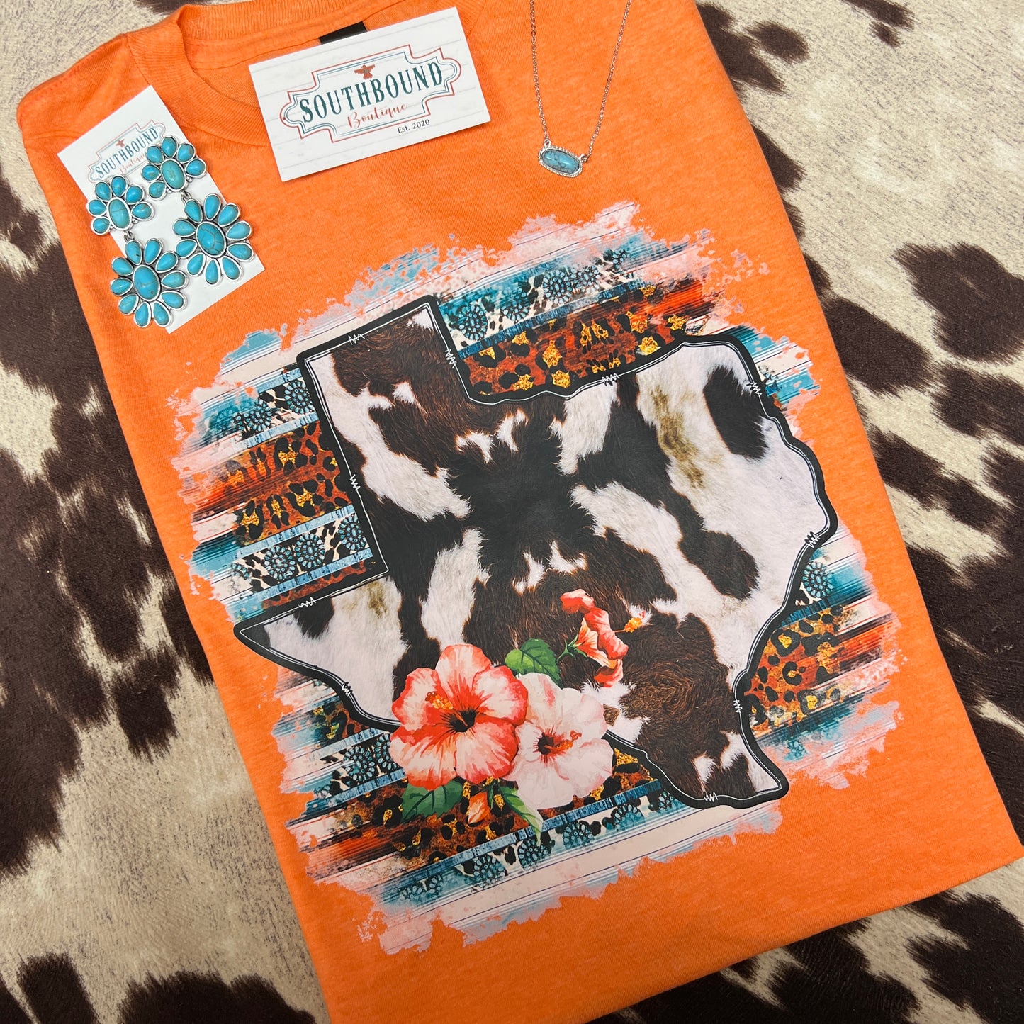 Cowhide Texas Graphic Tee