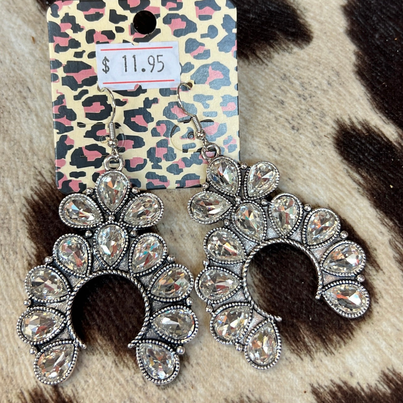 Crystal Squash Blossom Earrings