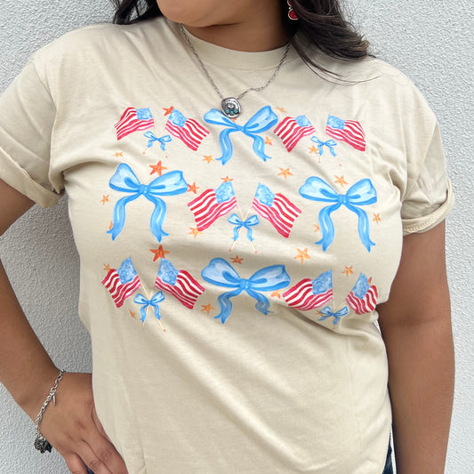 Fourth of July Coquette Graphic tee