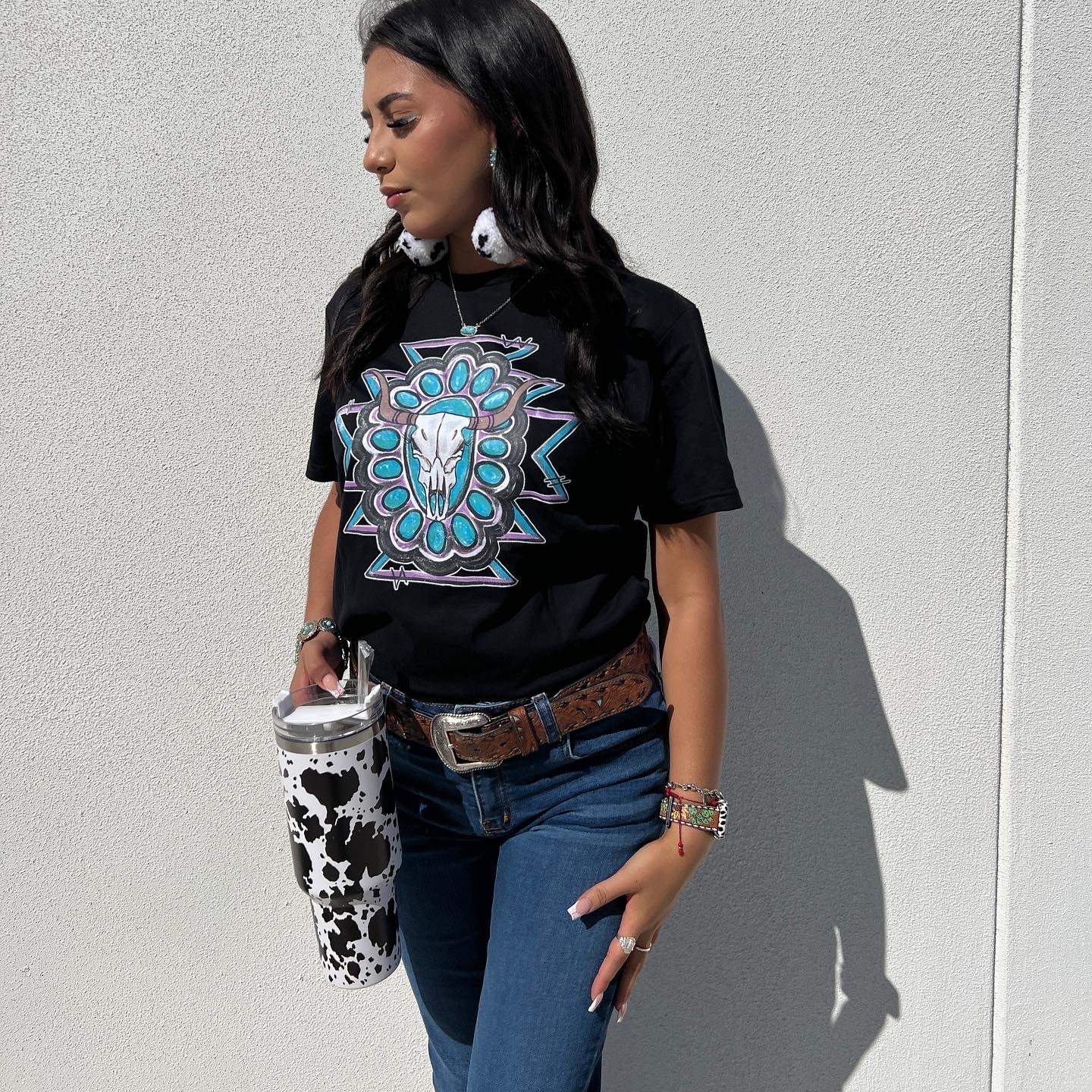 Bullhead Turquoise Graphic Tee