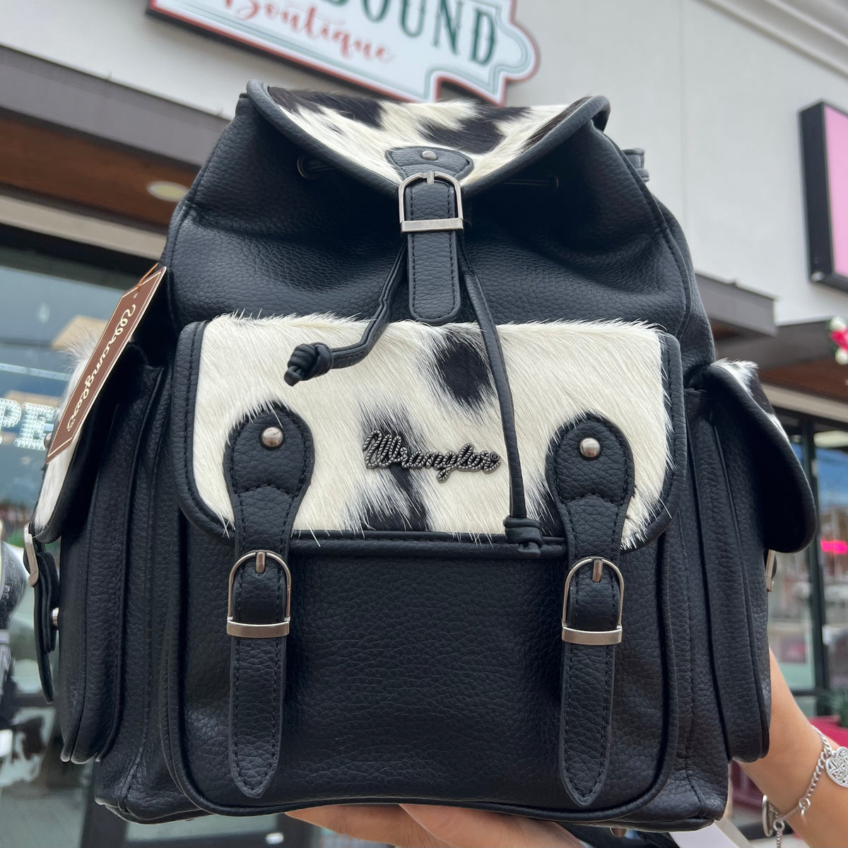 4561 Wrangler Medium Cute Fashion Backpack Black Purse Backpack Tapestry Backpack | SALE | Wrangler® main image 3