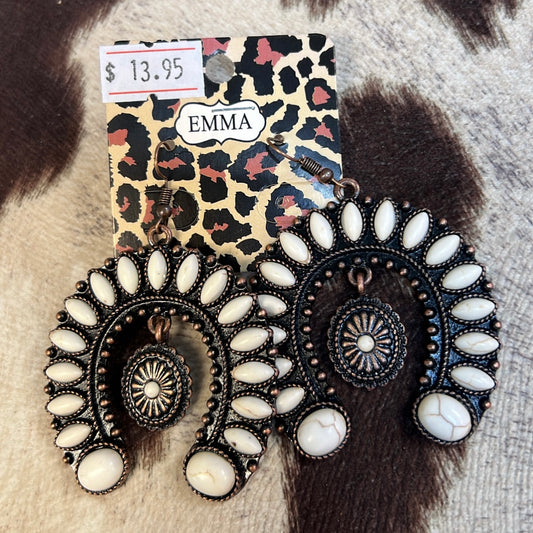 Zoe’s White Buffalo Earrings