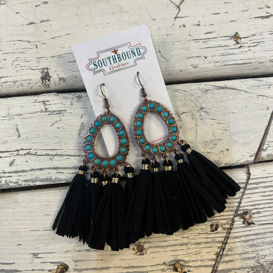 Francesca’s Western Tassel Earrings