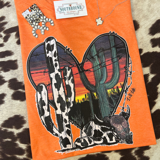 Sunrise Heart Graphic Tee