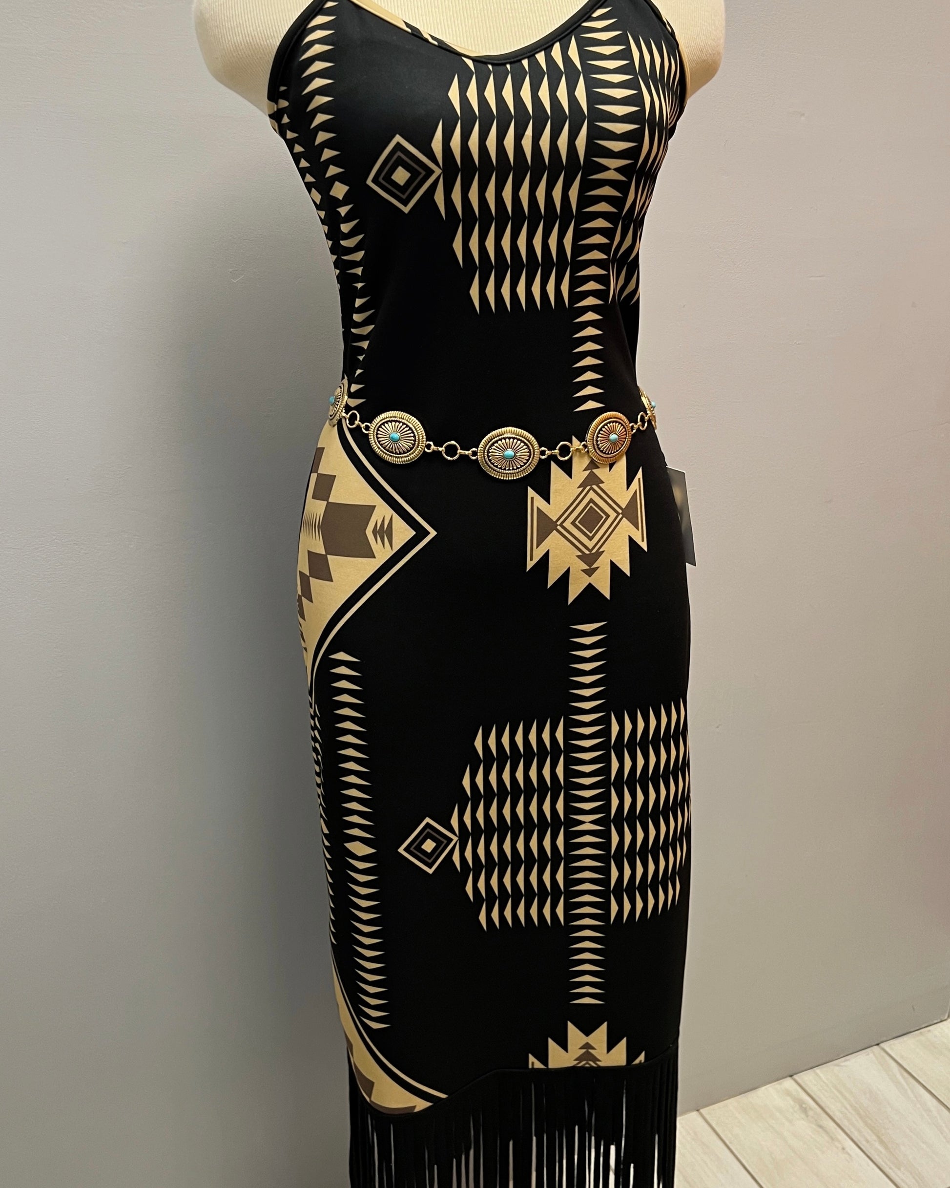 Aztec Fringe Dress Aztec Fringe Dress