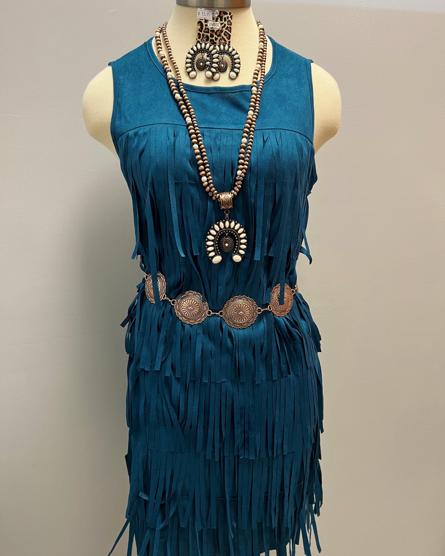 Turquoise Fringe Dress Southbound BoutiqueTX Turquoise Fringe Dress Southbound BoutiqueTX