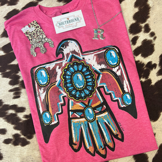 Turquoise Thunderbird Graphic Tee