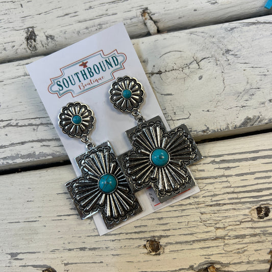 Celeste’s Western Cross Earrings