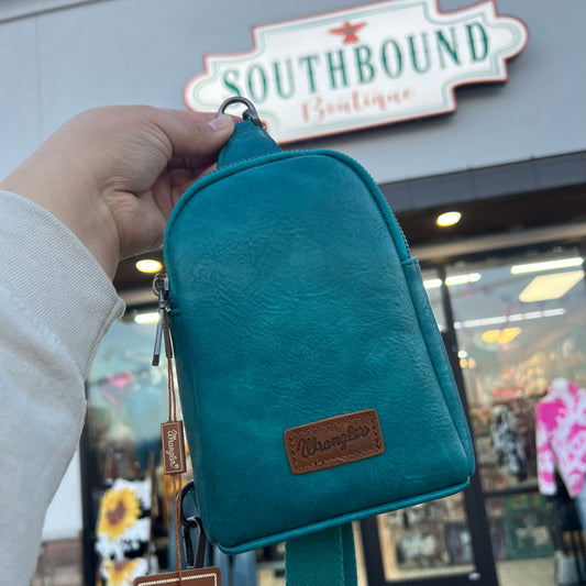 Wrangler Sling Bag Turquoise