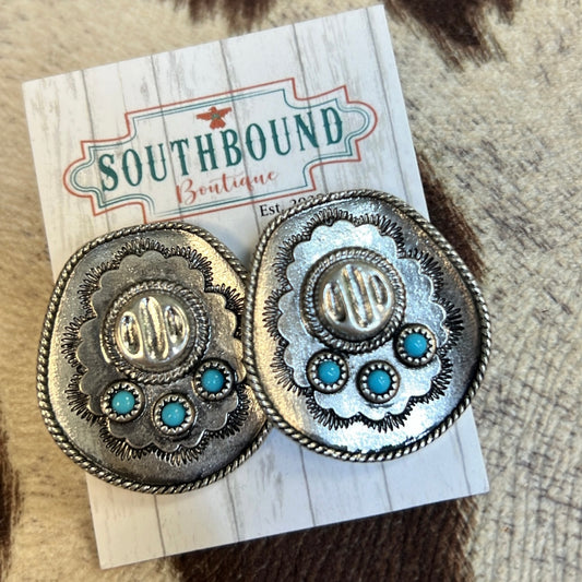 Cowgirl Hat Stud Earrings