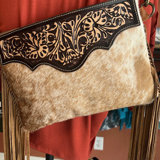 Mayra’s Fringe & Cowhide Purse